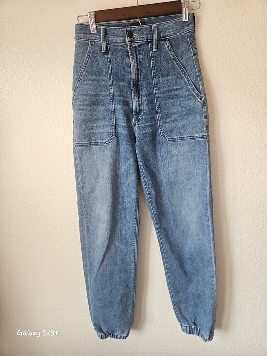 MOTHER Denim - Mother- the Wrapper Patch Springy Ankle Jogger Jeans We The Animals Womens 26